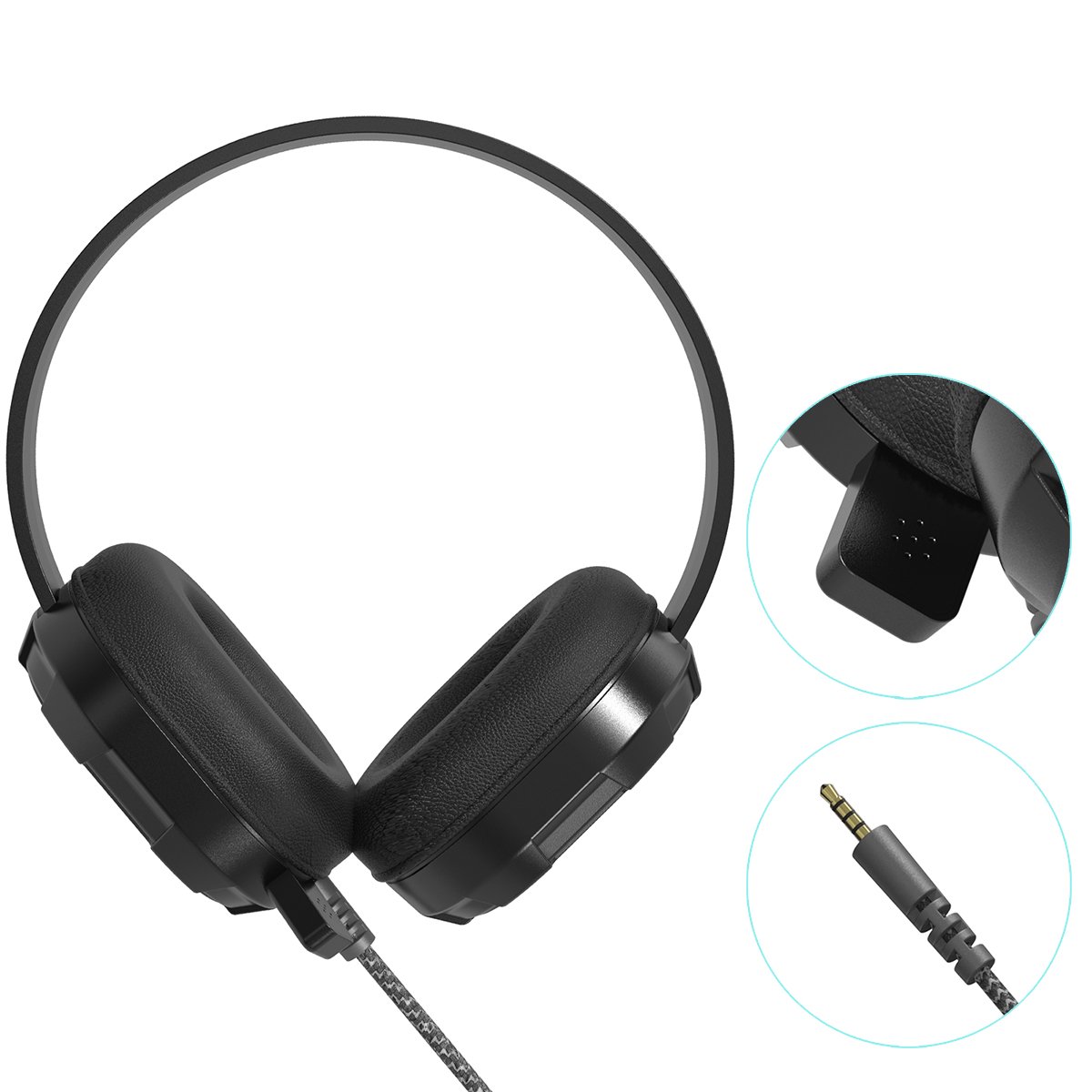 HS01A Noise Cancelling Rugged Headset with Integrated Mic and 3.5mm Jack