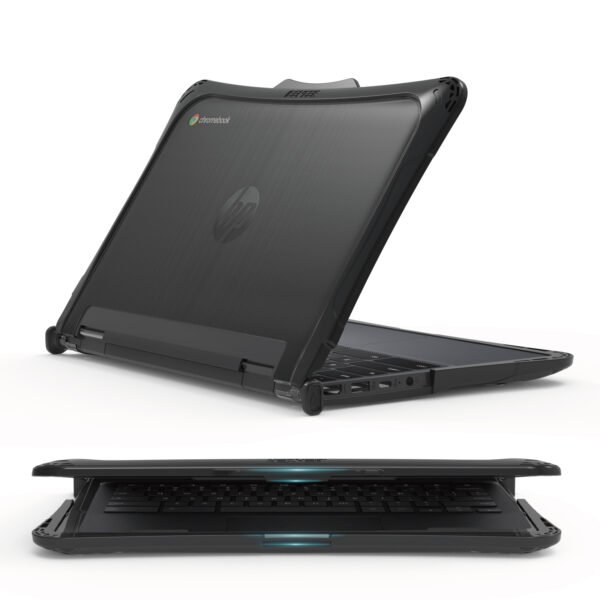 Hexpact 360 Case for HP Fortis Flip G1m 11 Chromebook - Black