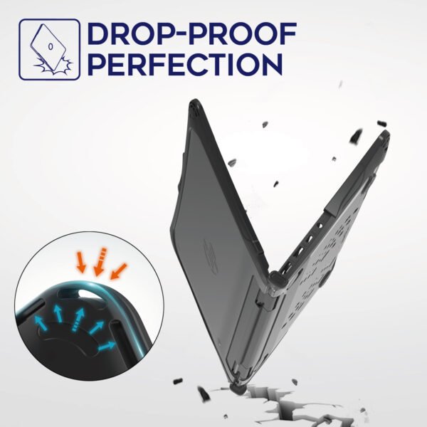 Hexpact 360 Case for HP Fortis Flip G1m 11 Chromebook - Black - Image 6
