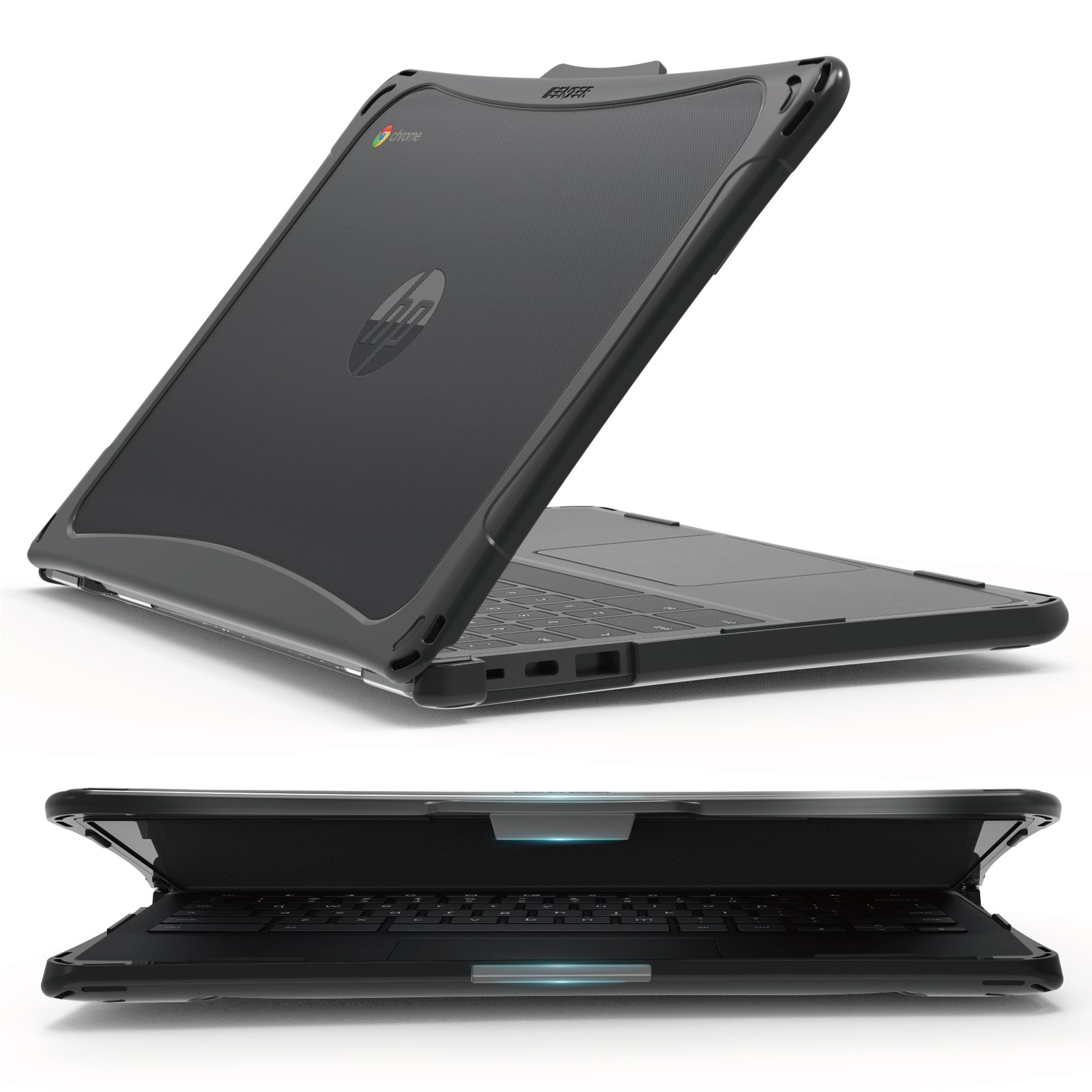 Hexpact SecureLock Case for HP Fortis G1i 11 Chromebook - Black
