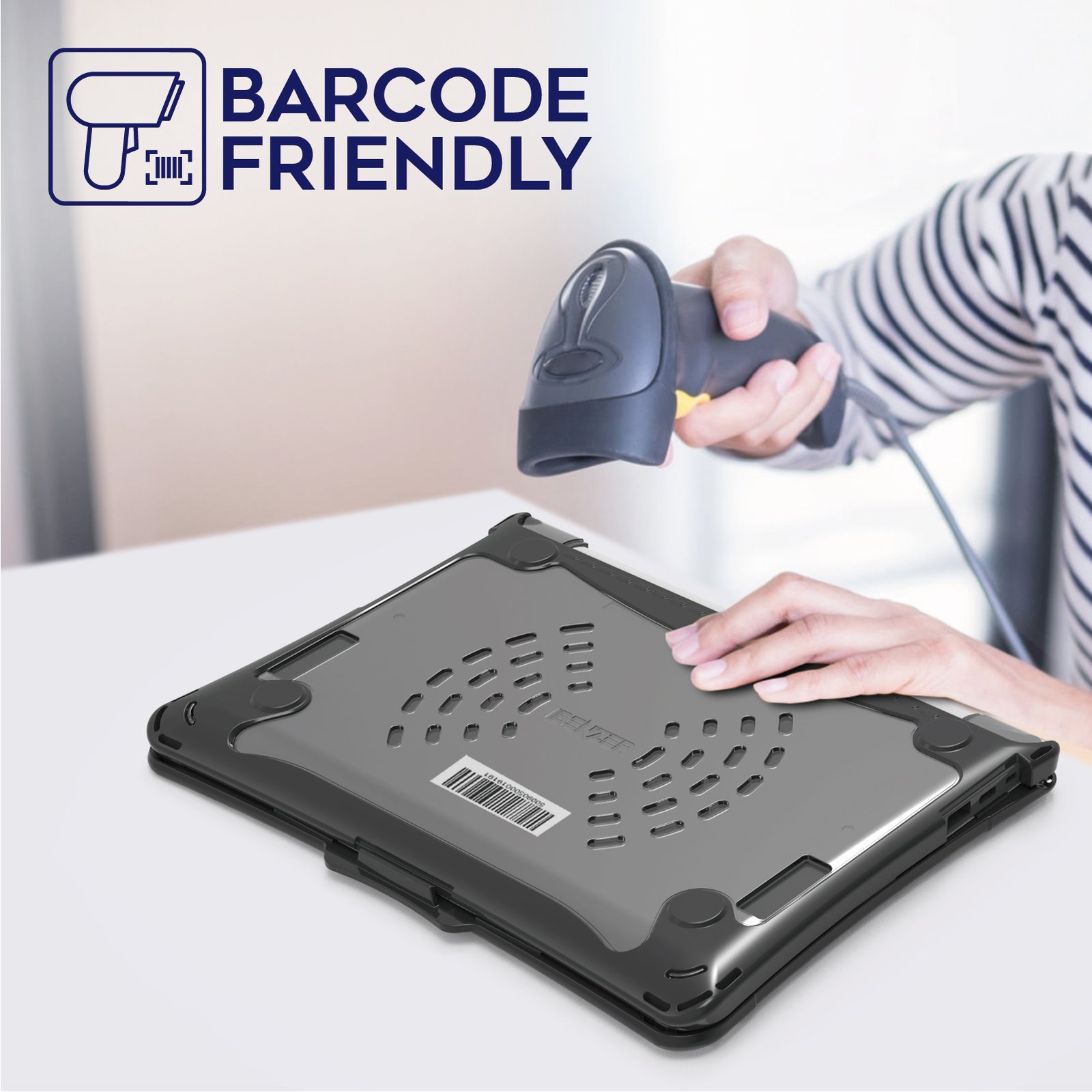 Hexpact SecureLock Case for HP Fortis G1i 11 Chromebook - Black - Image 7