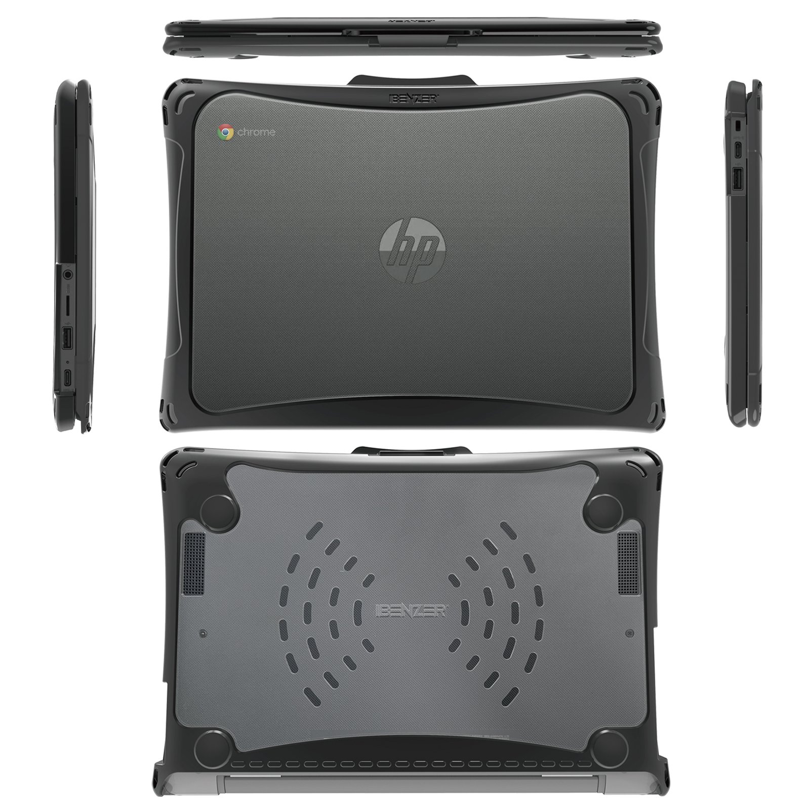 Hexpact SecureLock Case for HP Fortis G1i 11 Chromebook - Black - Image 10