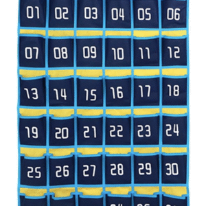 IBenzer Class Pocket Chart - 36 Pockets Blue