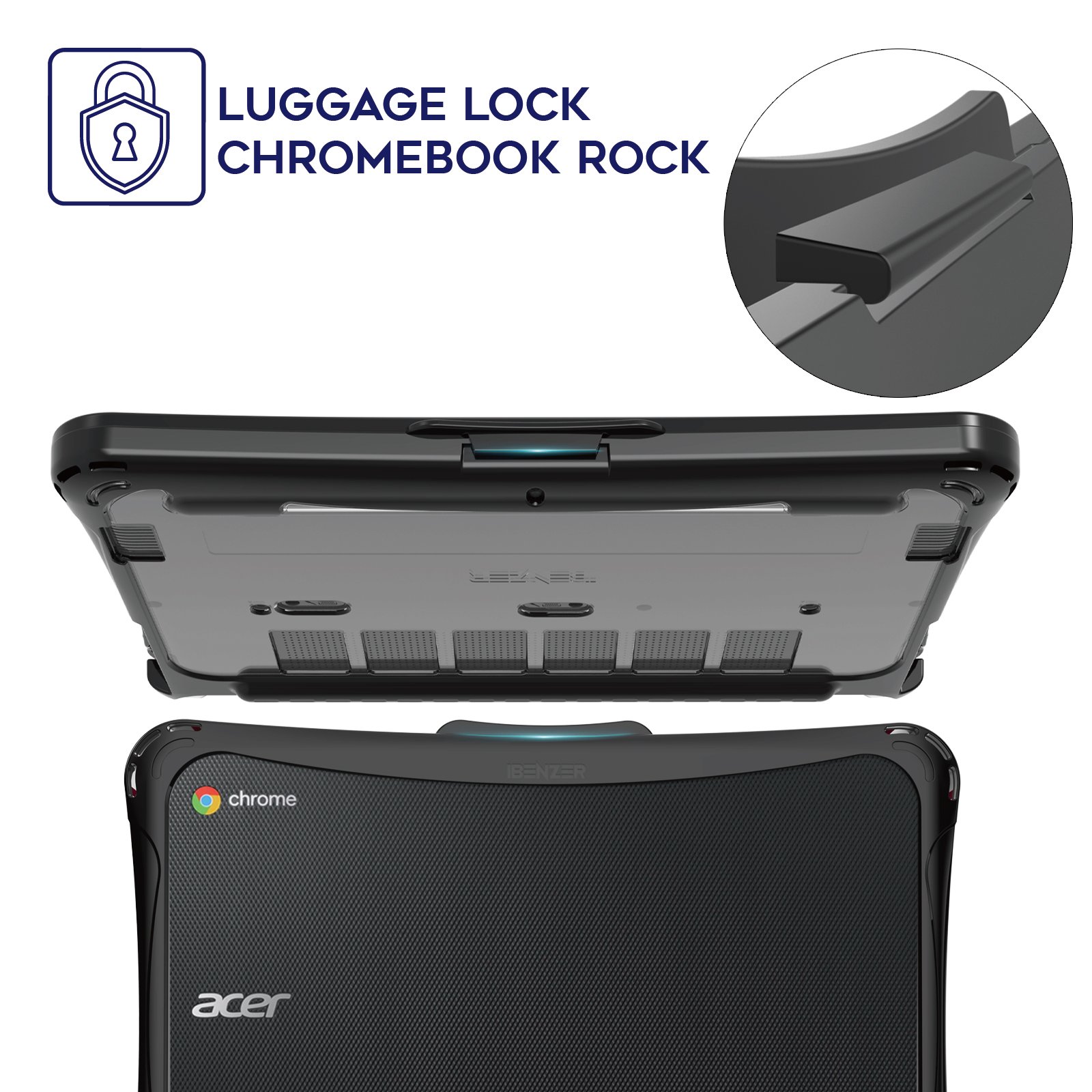 Hexpact SecureLock Case for Acer Chromebook 11'' 511/C737 - Image 3