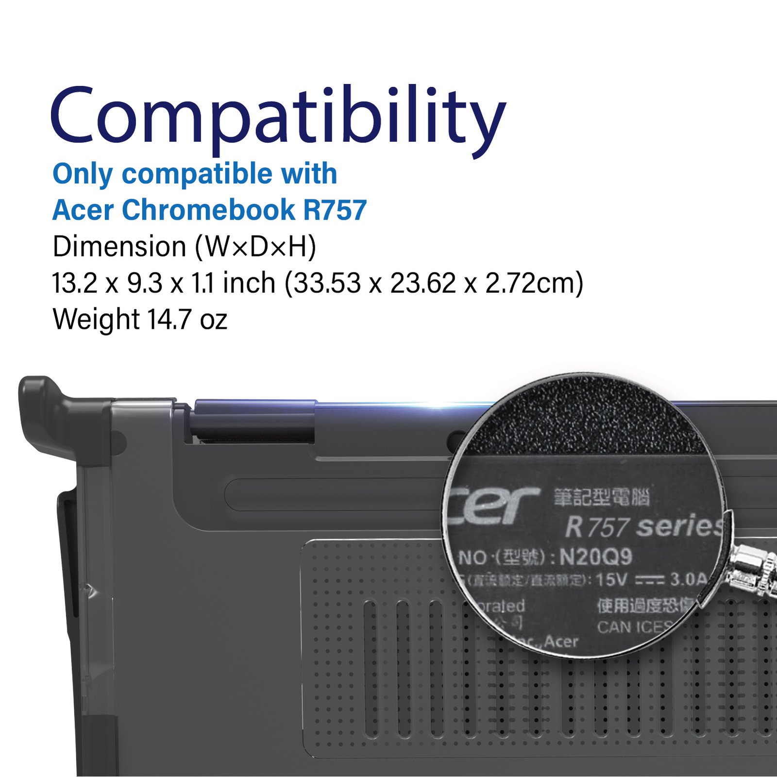 Hexpact SecureLock Case for Acer Chromebook 11'' Spin 511 R757 - Image 2